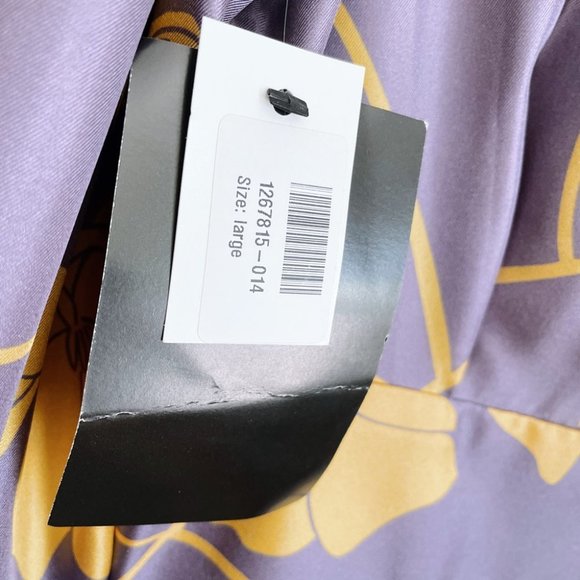 ⚡️SOLD⚡️ nwt evi grintela silk floral politness maxi dress - size large - Picture 12 of 14